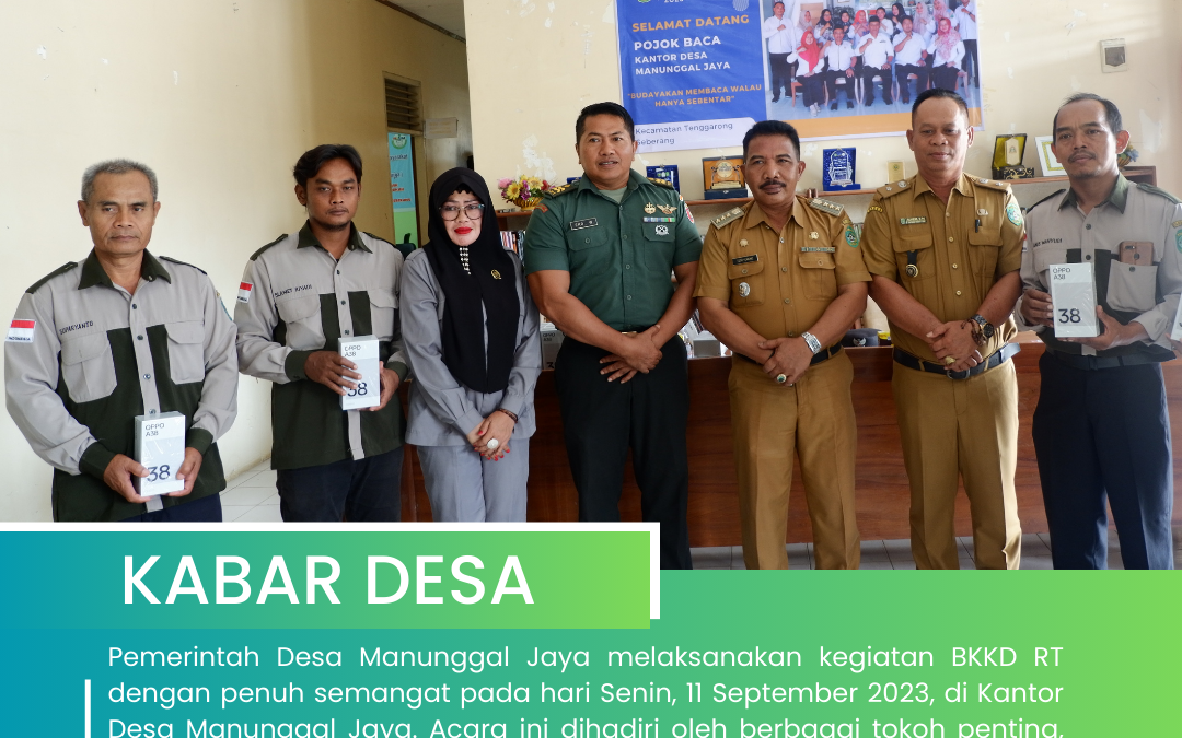 Pemerintah Desa Manunggal Jaya Membagikan HP dalam Program BKKD RT