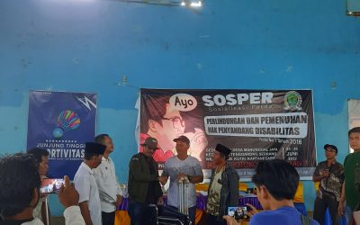 Sosialisasi Peraturan Daerah Nomor 1 Tahun 2018 Tentang Perlindungan dan Pemenuhan hak Penyandang Disabilitas