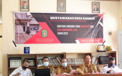 Musyawarah Desa Khusus Tentang Penetapan Calon Penerima BLT-DD Tahun 2022