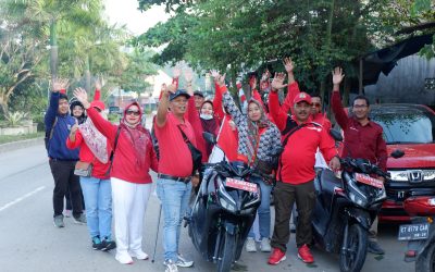 Pemerintah Desa Manunggal Jaya Ikuti Gerakan Pembagian 10 Juta Bendera Merah Putih