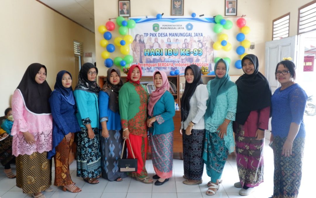 Perayaan Hari Ibu Oleh PKK Desa Manunggal Jaya