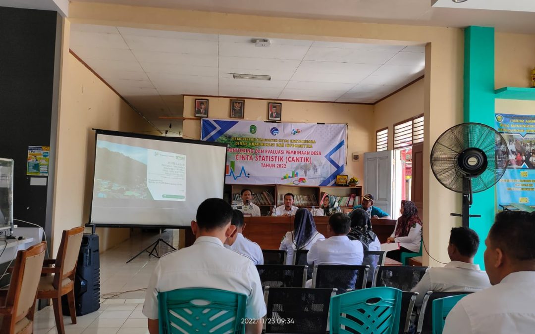 Kegiatan Monitoring Dan Evaluasi Pembinaan Desa CANTIK (Cinta Statistik) Desa Manuggal Jaya