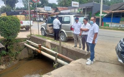 Pengecekan Jembatan Provinsi di RT.018 Oleh Dinas PU dan Pemerintah Desa Manunggal Jaya