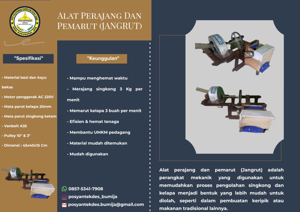 Alat Perajang dan Pemarut Alat Perajang dan Pemarut